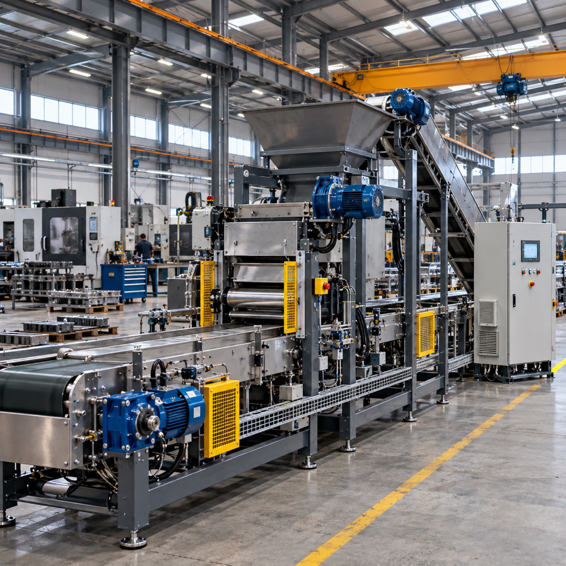 Makine İmalatı — Makine otomasyonu, PLC/HMI ve IEC uyumlu kontrol panoları. EGO Automation sektör uygulaması