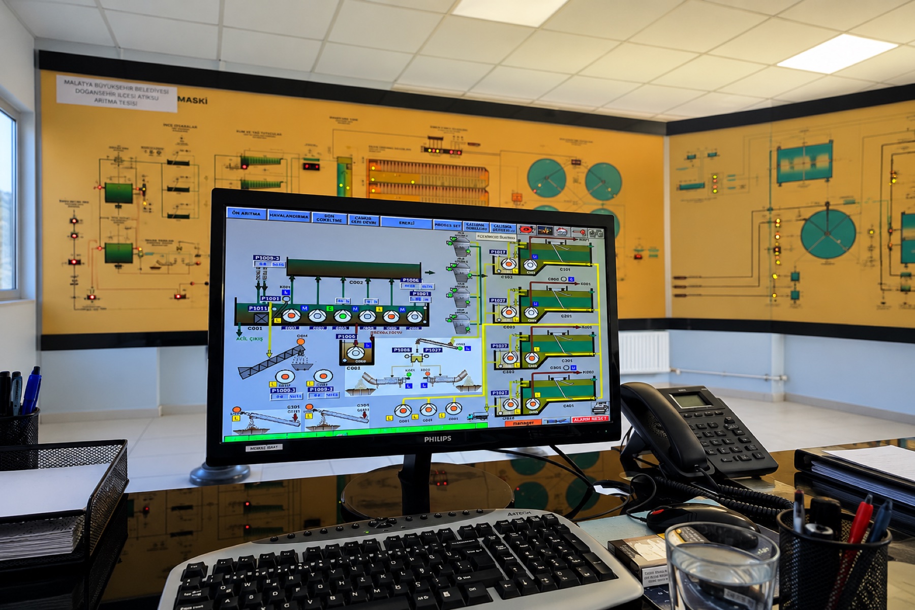 SCADA & HMI — Merkezi izleme, alarm, reçete yönetimi ve uzaktan erişimli operatör arayüzleri. EGO Automation